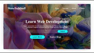 How To Create Website Using html and css.