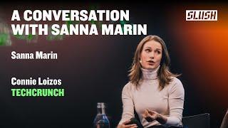 A Conversation with Sanna Marin (ex-PM of Finland) & Connie Loizos (TechCrunch) | Slush 2023