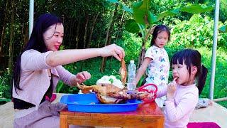 Susu Vlog - Weekend Mom with two daughters to visit relatives and take care of puppies