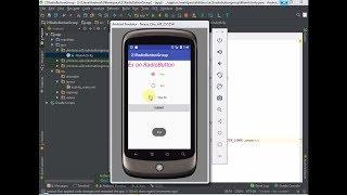 21 Android app development tutorial for beginners | Radio Group & Radio Button