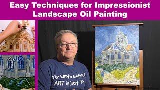 Easy Techniques for Impressionist Van Gogh Oil Painting