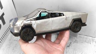 Crash test Tesla CyberTruck, broke it from plasticine, strength test