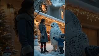 Giant owl gets shy after being filmed #shorts