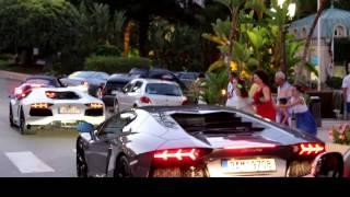 Supercars Monaco 2014: 4x Bugatti Veyron, Enzo, Aventador Roadster & more!