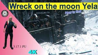 Star Citizen Video - Wreck on the moon Yela - How to find (3.17.1 PU), 4K