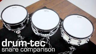 drum-tec snare drum comparison: diabolo, pro & pro-s series with Roland TD-30