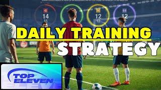 Top Eleven - Daily training trick to fill sharpness and teamplay form easily