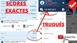 Comment avoir des matchs SCORES EXACTES sur 1XBET, technique incroyable à ne pas rater