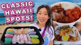 OLD SCHOOL SPOTS IN HAWAII || [Honolulu, Oahu] Loco Mocos, Bentos and More!