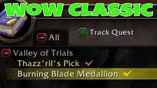 Burning Blade Medallion Where is it WoW Classic Quest - ImSyriusz