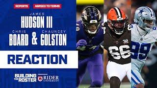 Reports: Giants Agree to Terms with DE Chauncey Golston, LB Chris Board, OT James Hudson III