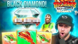 I SPIN IN a BLACK DIAMOND on BIG BASS HOLD & SPINNER!! (Bonus Buys)