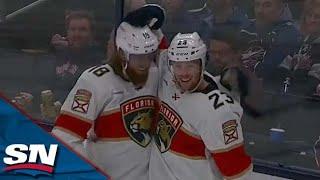 Panthers' Carter Verhaeghe Scores Three Goals In A Row For Natural Hat Trick vs. Blue Jackets