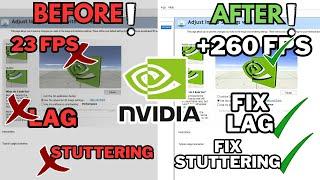 Tweak Your NVIDIA Settings for MAX FPS!