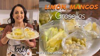 MANGO, GROSELLAS Y LIMÓN... Antojitos ácidos y deliciosos!