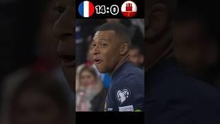 France vs Gibraltar 14-0 Mbappe Shows Gibraltar His Levels #football #euro2024 #shorts