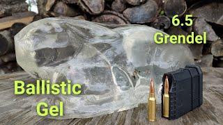 6.5 Grendel 123gr ELD-M Into Ballistic Gel Rabbit.