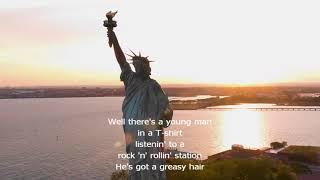 Pink Houses Super Karaoke Music Video with lyrics and harmony -  Ain't That America