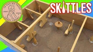 How To Play The Game Skittles Spinning Top Game by Carrom Games