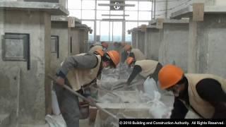 Plastering at BCA, Singapore