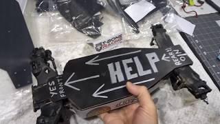 Testing T-Bone Racing Shock Guards and Chassis Skid for Tekno EB410 - Netcruzer RC