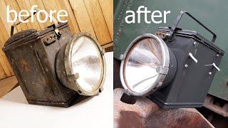 Восстановление железнодорожного фонаря ГЭТЗ 1978 г, Restoration old railway lamp.