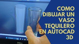 Como dibujar un vaso tequilero en Autocad 3D