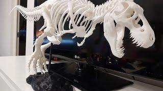 Anet A8 3D printer T-rex model close up 4K video