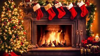 Frank Sinatra, Nat King Cole, Bing Crosby & Christmas Oldies 6 Hours Fireplace with Hits Original