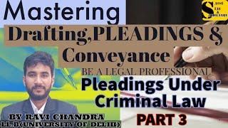 DRAFTING, PLEADINGS & CONVEYANCE Part 3 ! SAMARTHYA IAS & JUDICIARY #llb #law #pleading #drafting