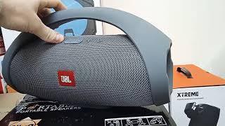 Колонка Boombox 35 См Серого цвета +  Bluetooth + Радио + Флешка