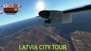 Liepaja - Riga City Tour / AirBaltic Dash 8 Q400 / Infinite Flight Live