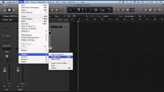 Logic Pro X Tutorial 6  - Importing Audio Files