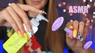 ASMR Doing Your Makeup with PAPER COSMETICS in 1 minute | АСМР Сделаю тебе МАКИЯЖ