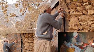 Iran nomadic life: building an iron door for shelter and cooking a delicious dinner!️