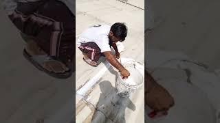 Cement Sheet Joints Packing Waterproofing Leakage Protection #leakage #repair #waterproofing