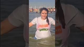 Ganga snan: bath moment in ganga  #ganga #snan #bathing #viralshorts