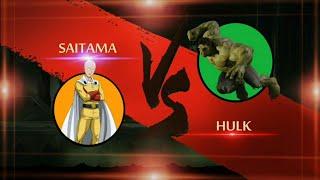 Shadow Fight 2 Saitama Vs Hulk/One Punch Man Vs Hulk Powerful Heroes.