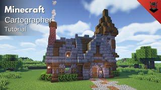 Minecraft: How to Build a Medieval Cartographer House | Medieval House (Tutorial)