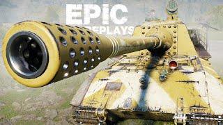 WoT  Epic Replays / Jagdpanzer E 100 / TVP 100 / Object 703 II / Leopard 1