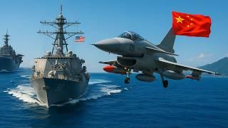 Chinese Fighter Jet Flies TOO CLOSE to US Destroyer — DEADLY MISTAKE