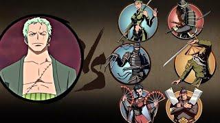 Shadow fight2 Zoro Vs all bosses