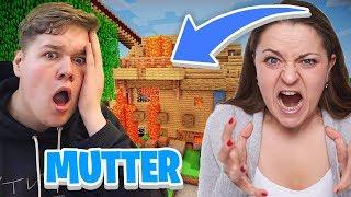 MUTTER zerstört HAUS von eigenem SOHN in MINECRAFT  (wieso?)