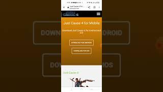 Just cause 4 mobile for ios and android!!!! with proof!