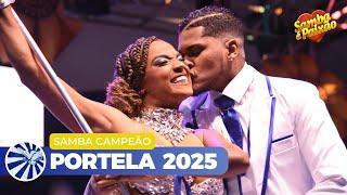 Gilsinho canta o Samba 2025 da Portela durante a Feijoada Portelense