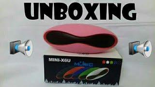 Mini-X6U rugby shape bluetooth speaker (unboxing)