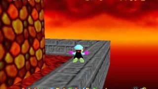 Super Mario 64 Custom Level "Lava Pit" ~Collision test~