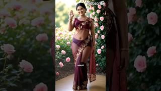 Her Angelic Smile Just Took Over the Internet | AI Saree Beauty or Real Life Dream #shorts #aisaree