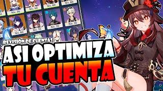 ¡NO SABE ADMINISTRAR RECURSOS!  ¡OPTIMIZA TU CUENTA CON ESTOS CONSEJOS! - Revision -Genshin Impact