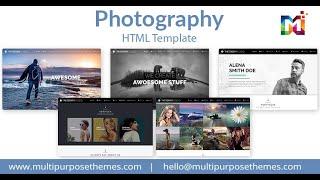 Multipurpose Responsive HTML Template to Create Photography Website